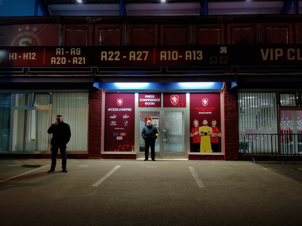 Salle de presse stade Letna Prague Sparta